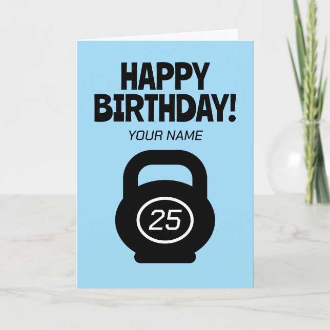 Tarjeta Cute 25th Birthday card con gatitos (Anverso)