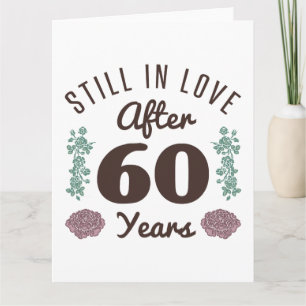 Tarjeta Cute 60 Aniversario