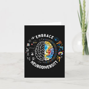 Tarjeta Cute Abrazo Neurodiversidad Autismo Conciencia Asd