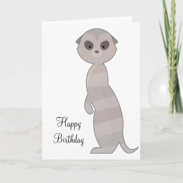 Tarjeta Cute Animal Meerkat (Anverso)