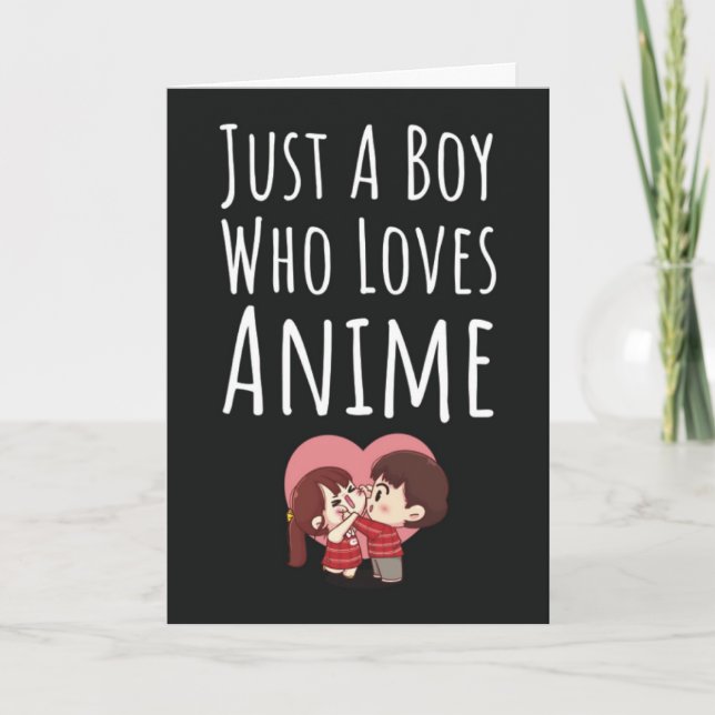 Tarjeta Cute Anime Cards For Baby Boys Kids Otaku Kaiwaii (Anverso)