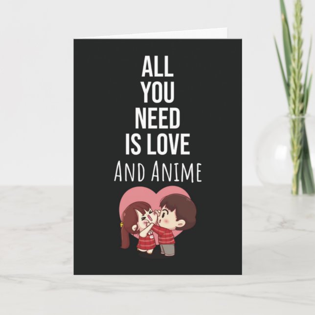 Tarjeta Cute Anime Cards Otaku Manga Japanese Kaiwaii (Anverso)