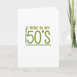 Tarjeta Cute, "Ayer" 60 cumpleaños