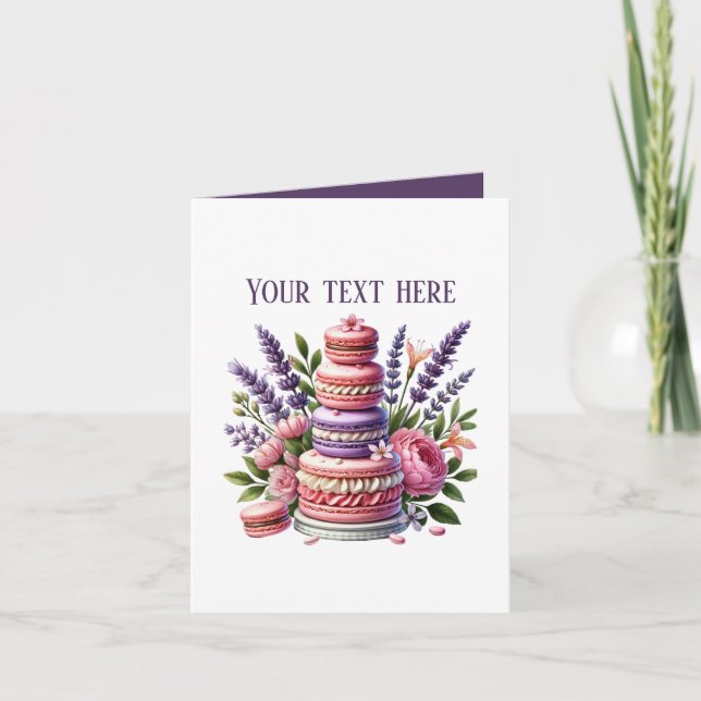 Tarjeta Cute bakery cookies customizable  (Anverso)