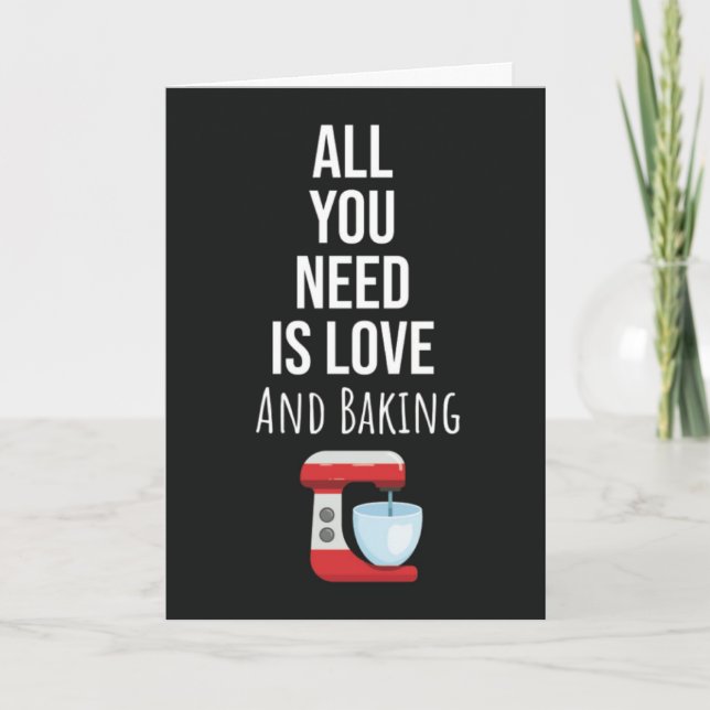 Tarjeta Cute Baking Cards Bakery Pastry Chef Bakeries (Anverso)