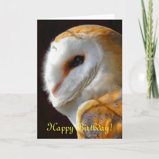 TARJETA CUTE BARN OWL (Anverso)