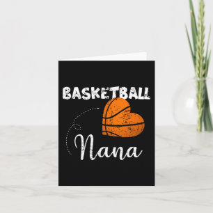Tarjeta Cute Basketball Heart Basketball Nana