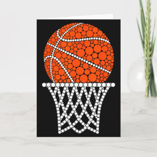 Tarjeta Cute Basketball Polka Dot Art Student Happy Dot Da