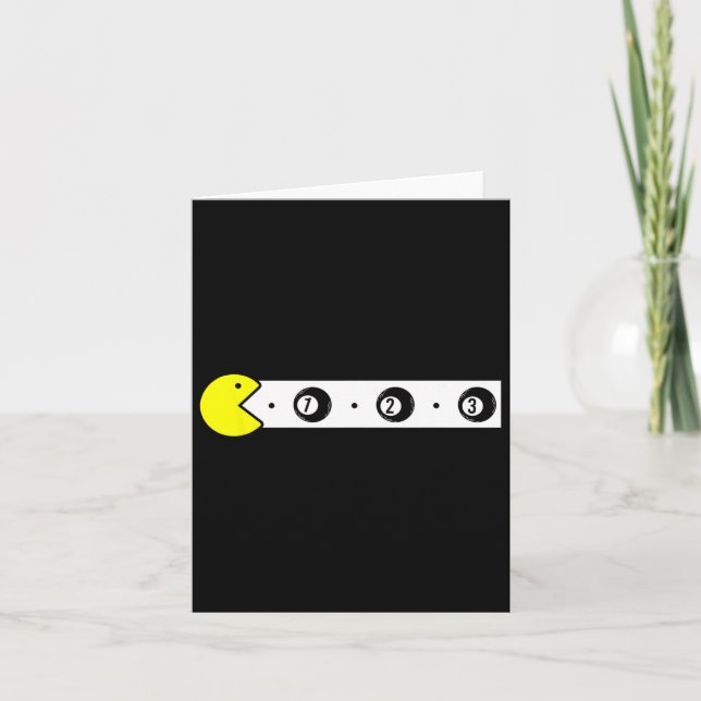 Tarjeta Cute Billiards (Anverso)
