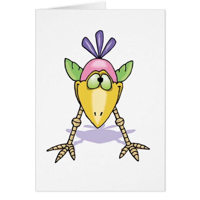 Tarjeta Cute Bird Blank (Frente)