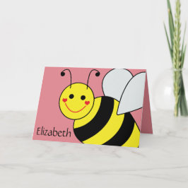 Tarjeta Cute Bumble Bee Personalizado