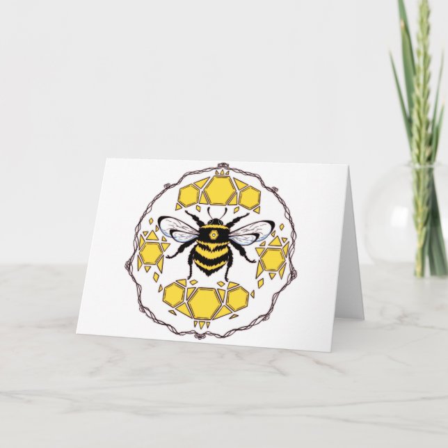 Tarjeta Cute Bumblebee (Anverso)