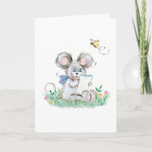 Tarjeta Cute Bunny Kids Birday Card
