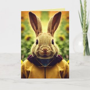 TARJETA CUTE BUNNY RABBIT DE CUMPLEAÑOS
