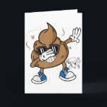 Tarjeta Cute Camiseta de Caca Haciendo Dab - Emoticono Div<br><div class="desc">Cute Camiseta de Caca Haciendo Dab - Emoticono Divertido Me Tiré un Pedo Hoy Regalo _1</div>