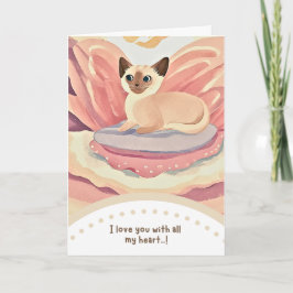 Tarjeta cute cat happy birthday