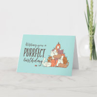 Cute Cat Lover Purrfect Cumpleaños Funny Cumpleaño