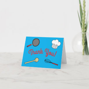 Tarjeta Cute Chef Cocinando Niños Primer Fiesta de Cumplea