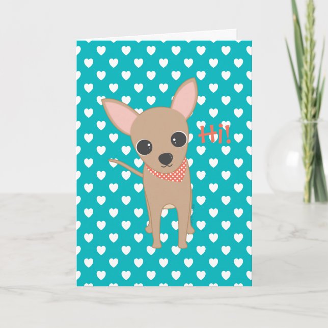 Tarjeta Cute Chihuahua (Anverso)