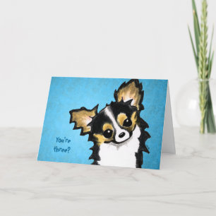 Tarjeta Cute Chihuahua Perro Niños Personalizado de cumple