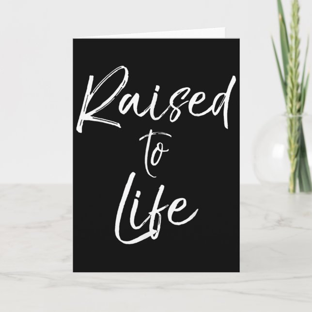 Tarjeta Cute Christian Baptism Gift For New Believers Rais (Anverso)