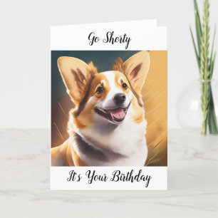 Tarjeta Cute Corgi Pun Cumpleaños