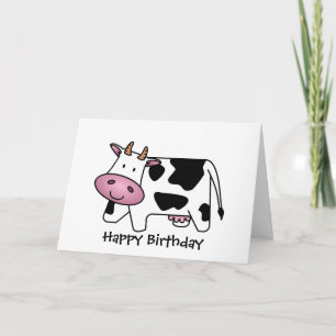 Tarjeta Cute Dairy Cow