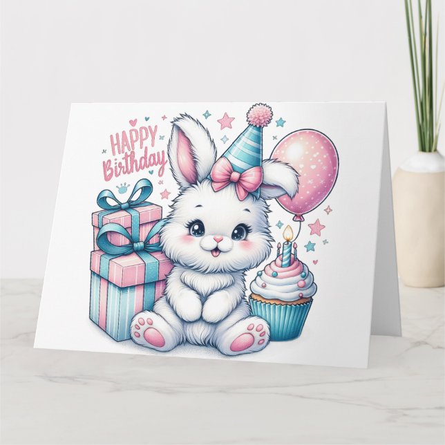 Tarjeta Cute de Cumpleaños (Anverso)