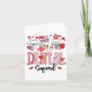 Tarjeta Cute Dental Squad Feliz Día de San Valentín 