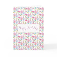 Cute Diseño Moderno de Acuarela de Flor Silvestre 