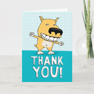 Tarjeta Cute Dog Gracias