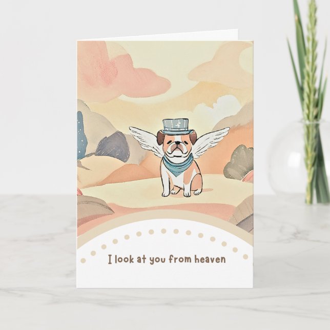 Tarjeta cute dog happy birthday (Anverso)