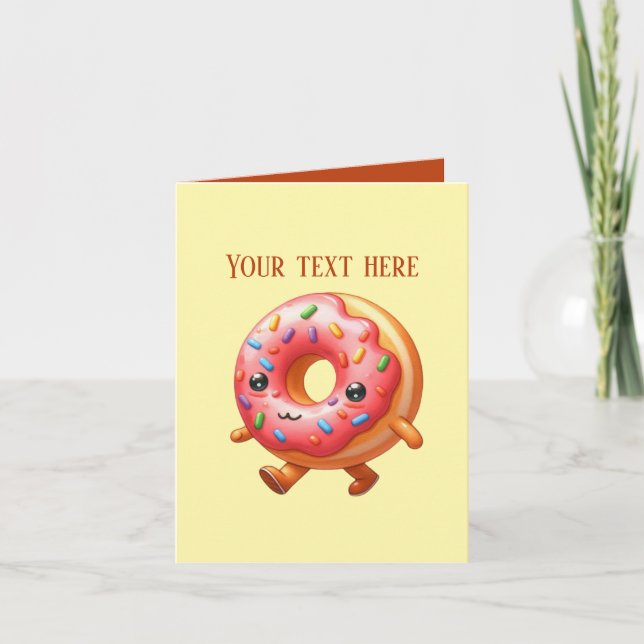 Tarjeta Cute doughnut lovers bakery vendors (Anverso)