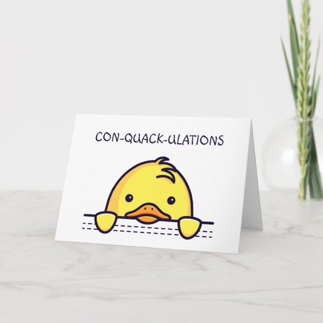 Tarjeta Cute Duck Pun (Anverso)