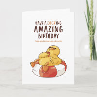 Cute Duck Pun Ducking Impresionante Cumpleaños