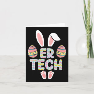 Tarjeta Cute Easter Er Tech Bunny Ears Feliz Eggs De Pascu