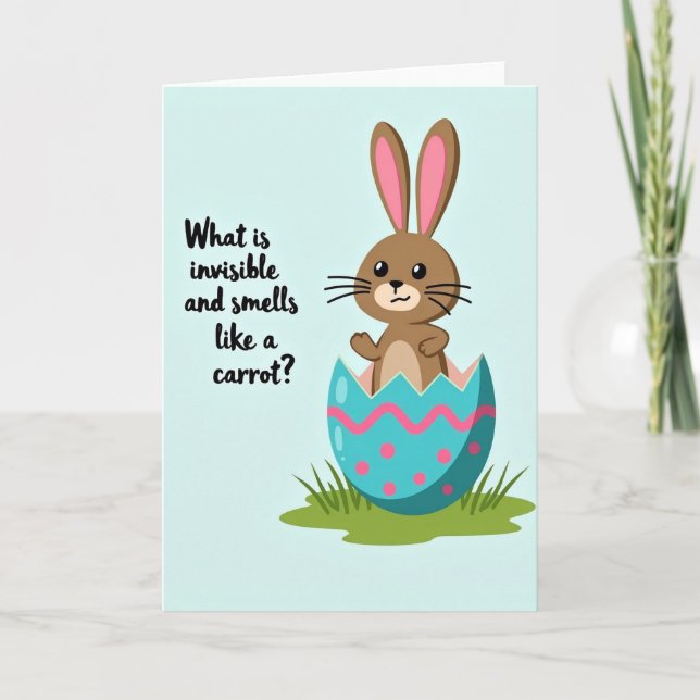 Tarjeta Cute Egg Creature Riddle Card (Anverso)