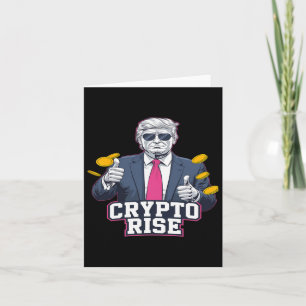 Tarjeta Cute El. Auge De Bitcoin Trump A La Luna De Bullru
