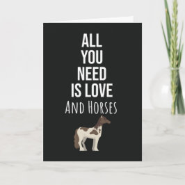 Tarjeta Cute Equine Cards Horse Equestrian Pony Animal