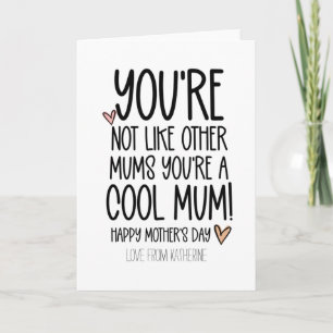 Tarjeta Cute eres un Día de la Madre gracioso de Guay Mamá