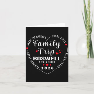 Tarjeta Cute Family Trip Roswell New Mexico 2026 Memories