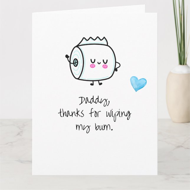 Tarjeta Cute father's day card from Baby1 (Anverso)