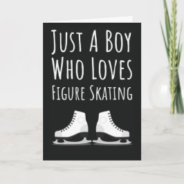Tarjeta Cute Figure Skating Cards For Baby Boys Kids