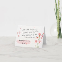 Tarjeta Cute Floral Aniversario
