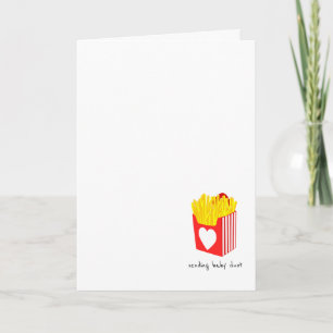 Tarjeta Cute French Fries FIV/Transferencia de Embriones Á