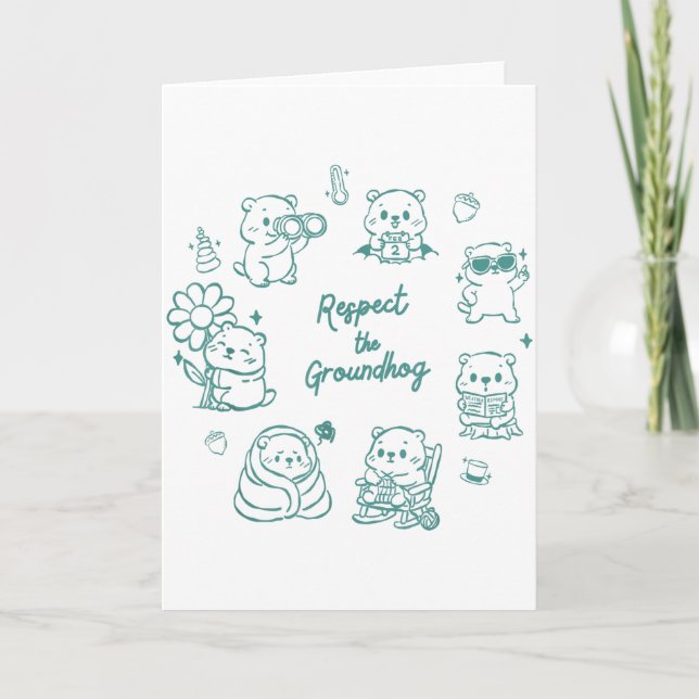 Tarjeta Cute Funny Día de la Ardilla Squad Profesora Mamá  (Anverso)