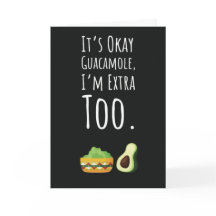 Cute Funny Guacamole Cards Guac Humor Avocado