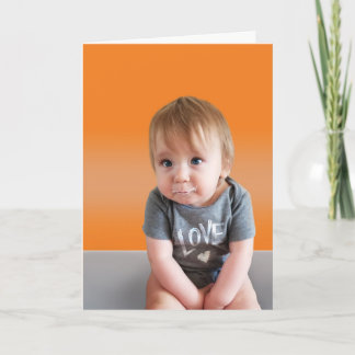Tarjeta Cute Get Well Card - Naranja