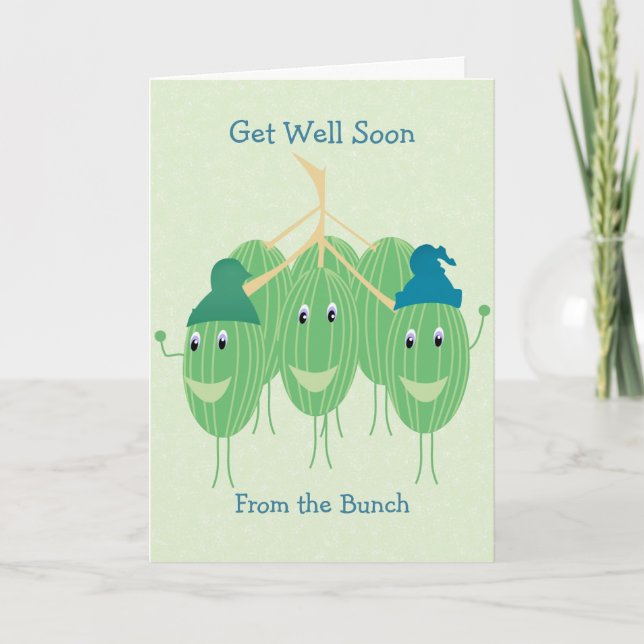 Tarjeta Cute Get Well Watermelon (Anverso)