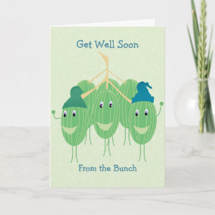 Tarjeta Cute Get Well Watermelon
